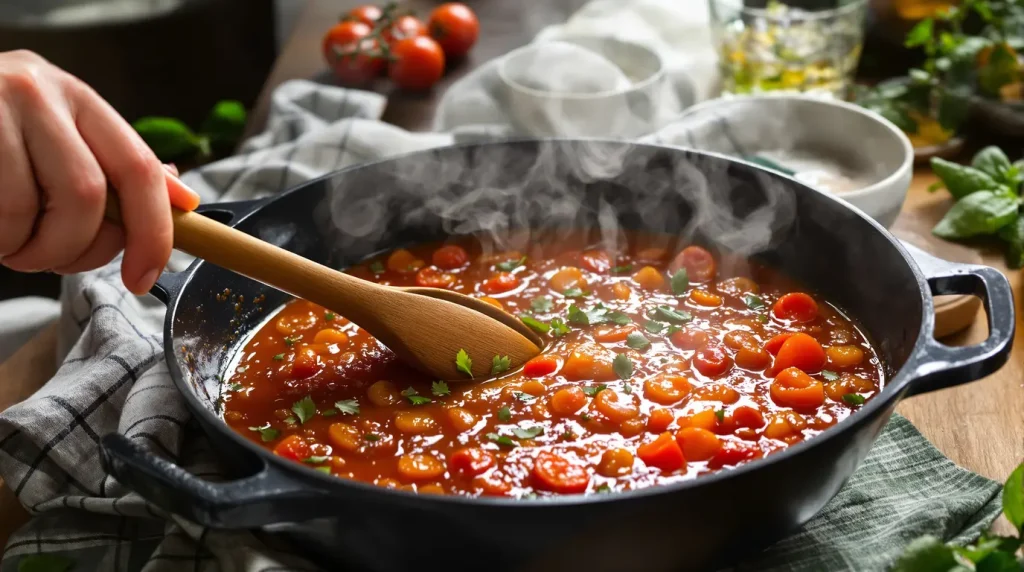 Ma sauce tomate était toujours trop acide : un seul légume a réglé l'acidité sans jamais toucher au sucre